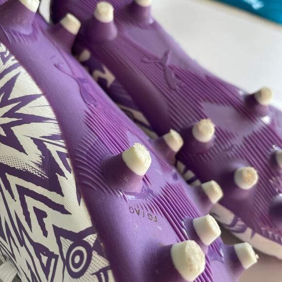 Puma x Christian Pulisic Tacto II FG/AG Soccer Cleats Youth Size 13 Purple - Picture 8 of 9